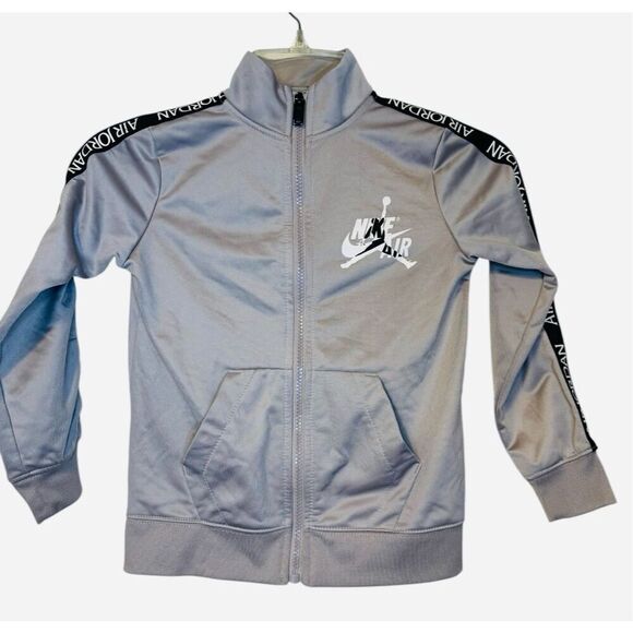 Nike Air Jordan Youth Track Jacket Full Zip Sz. M Gray Basketball - Picture 1 of 7